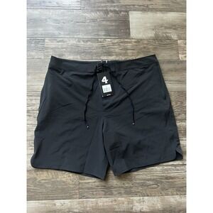 $79 NWT Fourlaps Black Board Men's Swim Shorts‎ Size 40 Swimsuit
